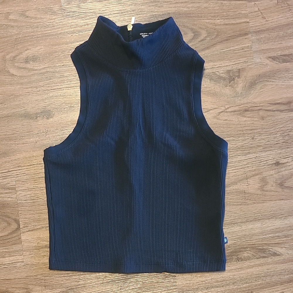 Athleta x Alicia Keys Black Zip-Up Top